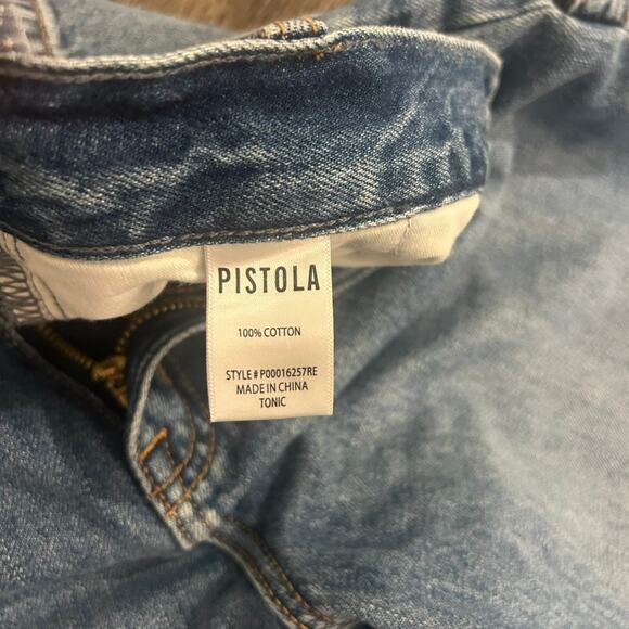 Pistola‎ Loretta Utility High Rise Wide Leg Ankle Jeans Tonic Carpenter 27 EUC - Picture 14 of 16